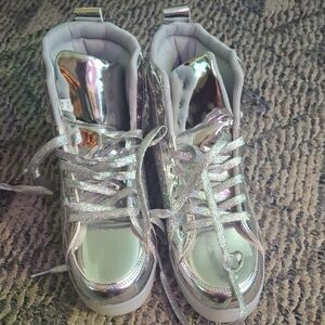 Silver Sparkly Hightops